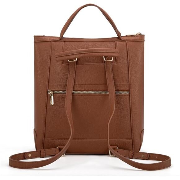 Womens Medium Backpack Convertible Brown main image 6